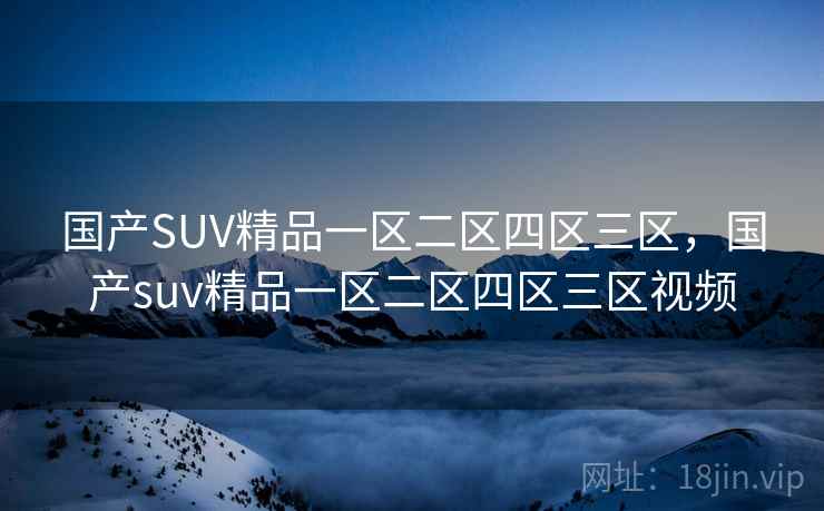 国产SUV精品一区二区四区三区，国产suv精品一区二区四区三区视频